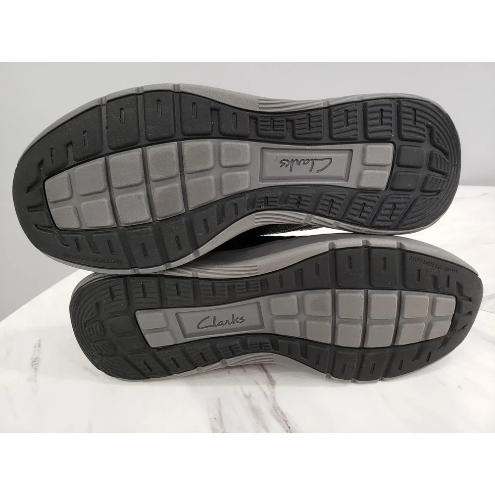 NEW WITHOUT BOX SIZE 9.5 Clarks MenS Motion Trek PT Black Leather 26179455 Shoes